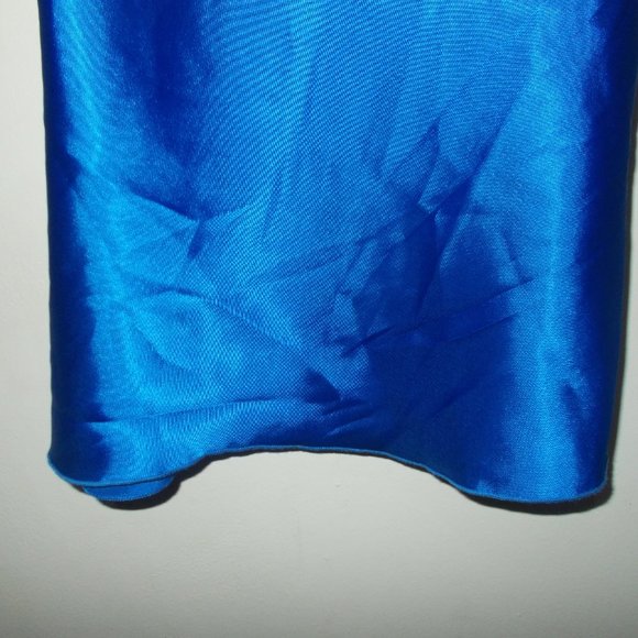 Y2K Shiny Sleeveless Top Blue Size Medium - Picture 3 of 6